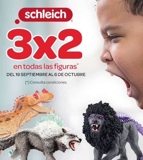 ¡Llévate 3 figuras de Schleich y paga sólo 2*!